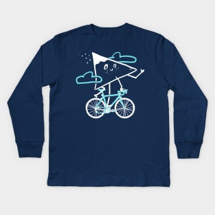 Mountain Biking Kids Long Sleeve T-Shirt